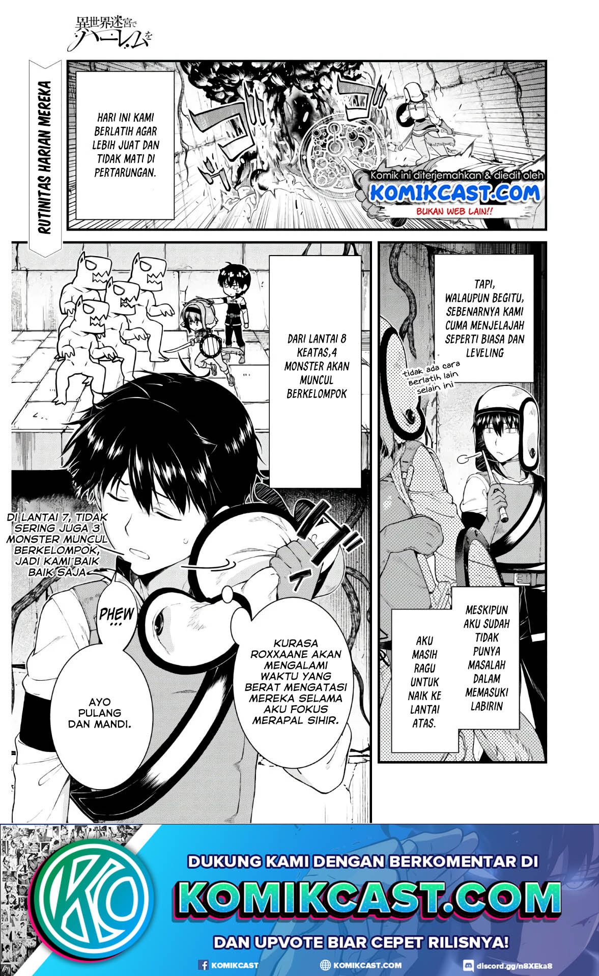 Baca  Isekai Meikyuu de Harem wo Chapter 36 Gambar 2