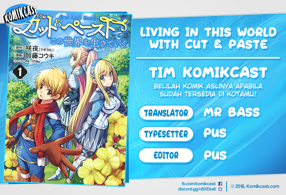 Baca Komik Living In This World With Cut & Paste Chapter 03.2 Gambar 1