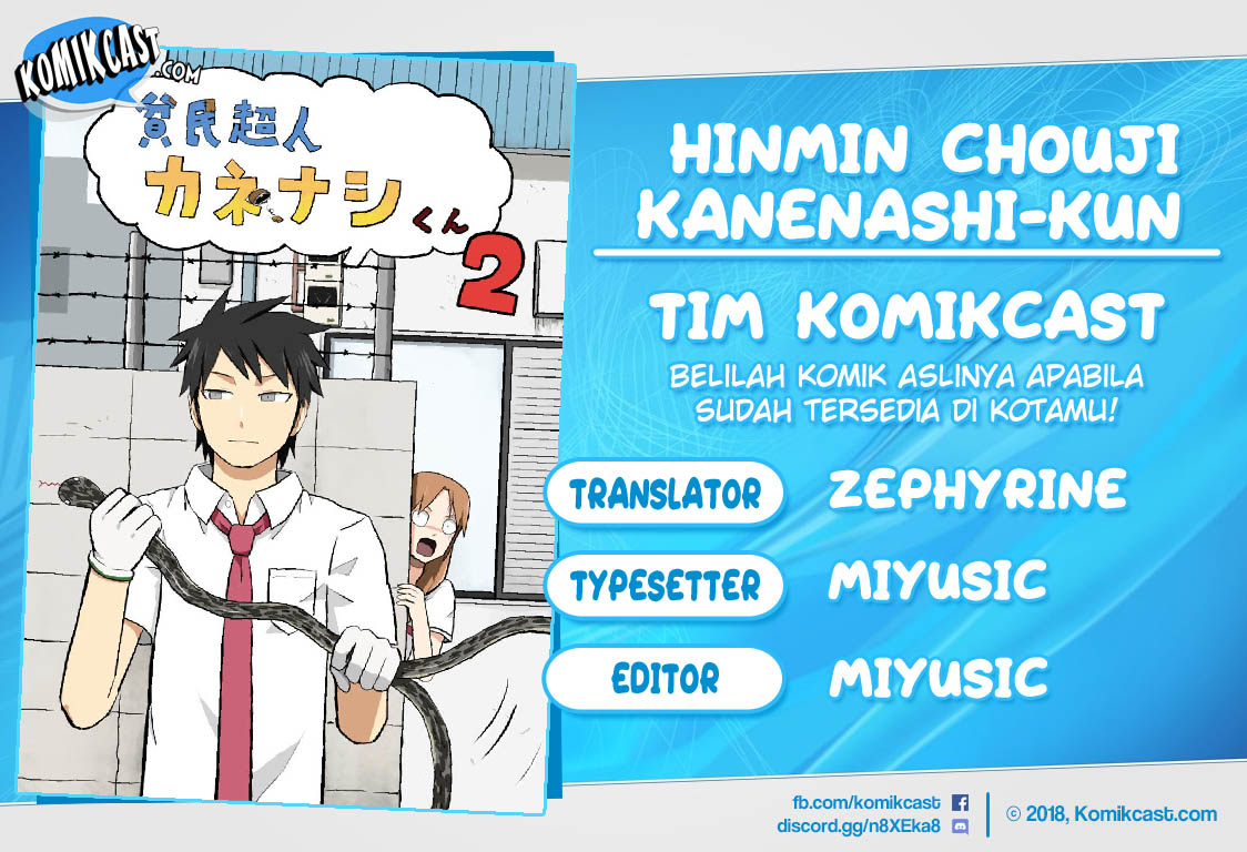 Baca Komik Hinmin Choujin Kanenashi-kun Chapter 10 Gambar 1