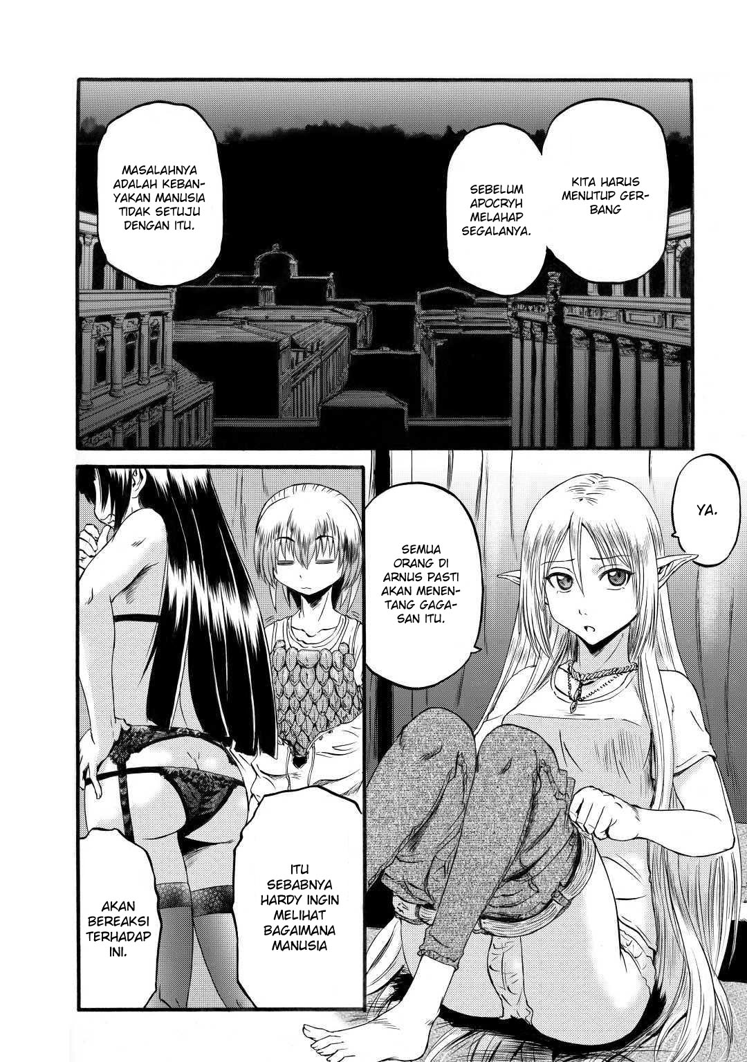 Gate – Jietai Kare no Chi nite Kaku Tatakeri Chapter 95 Gambar 26