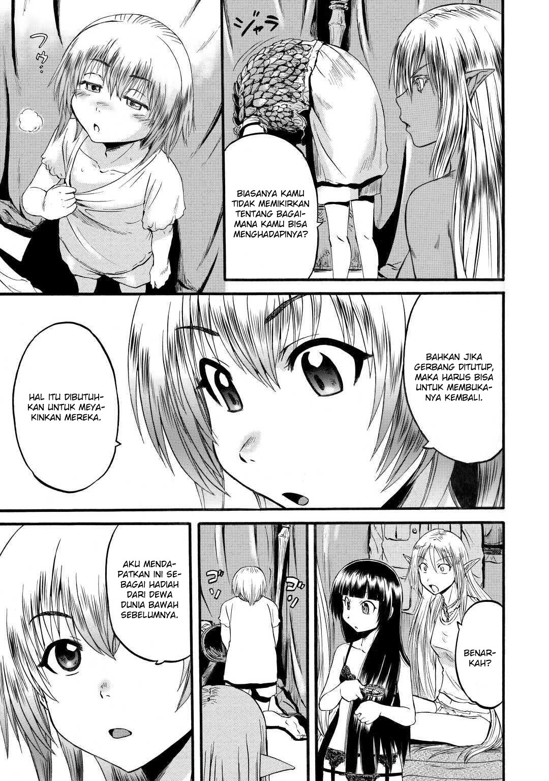 Gate – Jietai Kare no Chi nite Kaku Tatakeri Chapter 95 Gambar 27