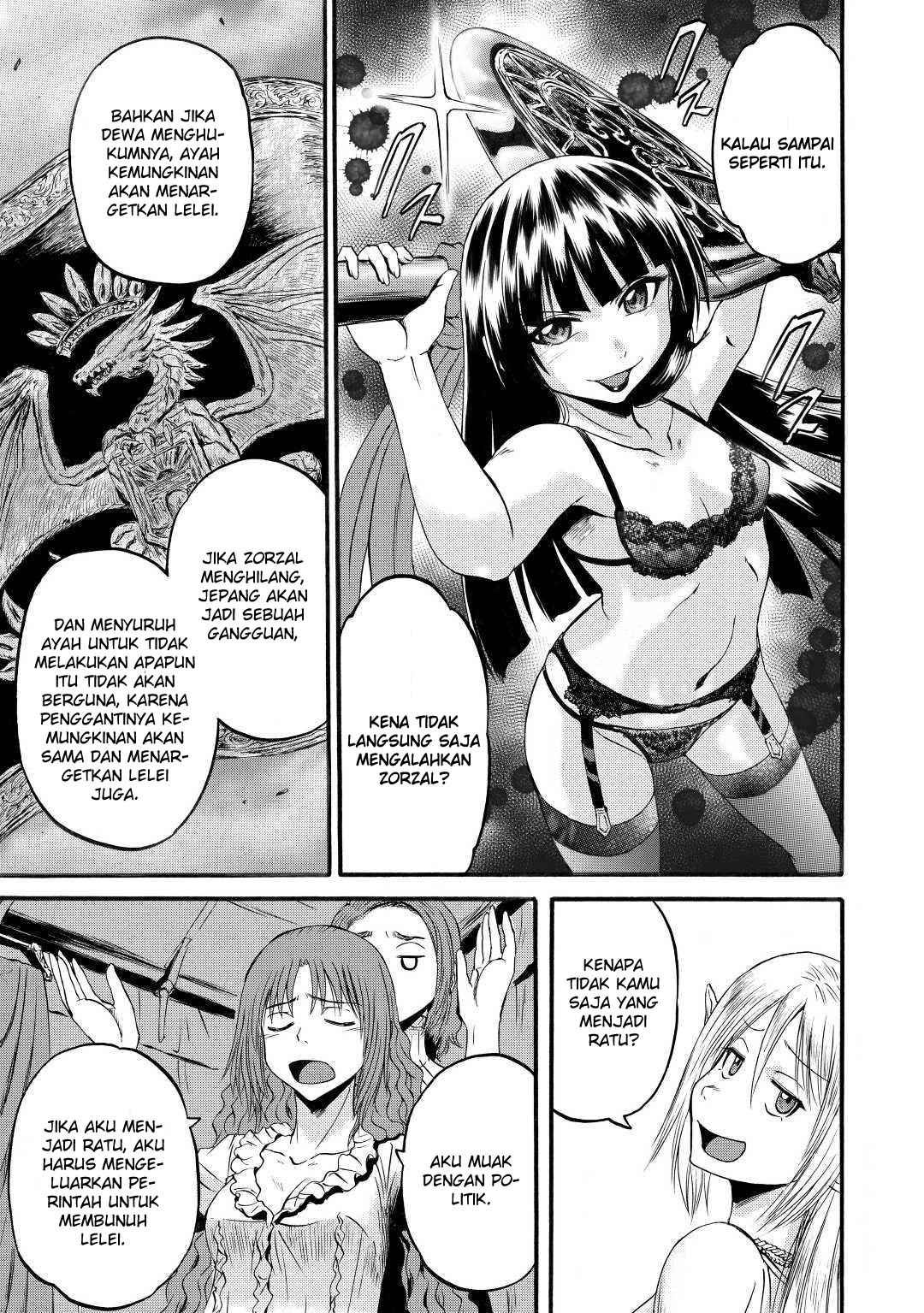 Gate – Jietai Kare no Chi nite Kaku Tatakeri Chapter 95 Gambar 35