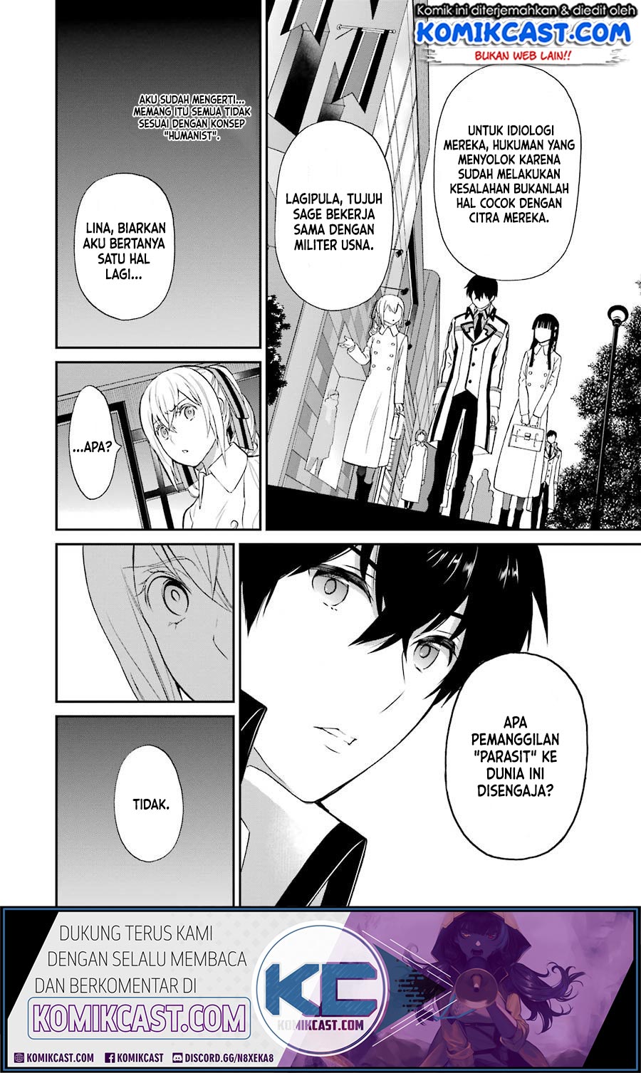 Mahouka Koukou no Rettousei – Raihousha-hen Chapter 17 Gambar 17