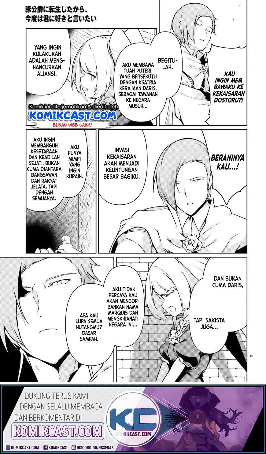 Buta Koushaku ni Tensei Shitakara, Kondo wa Kimi ni Suki to Iitai Chapter 21 Gambar 15