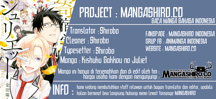 Baca Komik Kishuku Gakkou no Juliet Chapter 111 Gambar 1