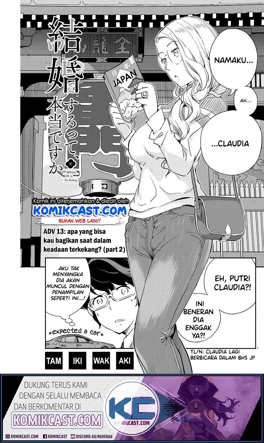 Baca  Kekkon Surutte, Hontou Desu Ka? Chapter 13 Gambar 2