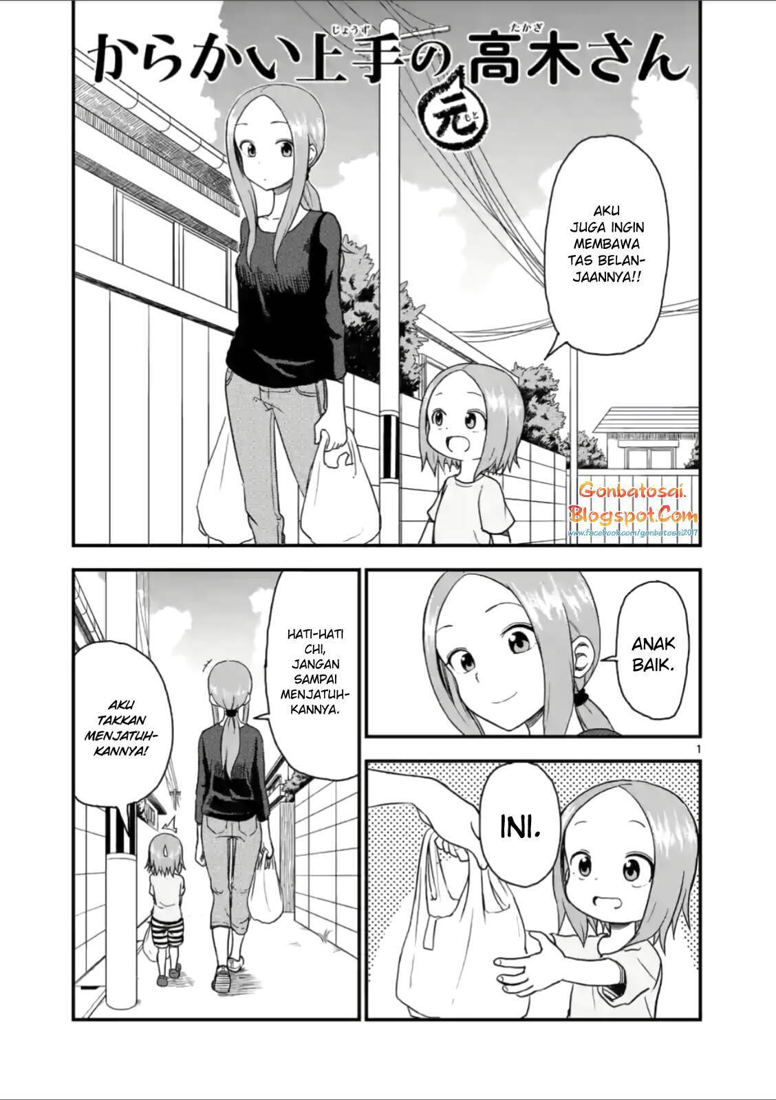 Baca Komik Karakai Jouzu no (Moto) Takagi-san Chapter 35 Gambar 1