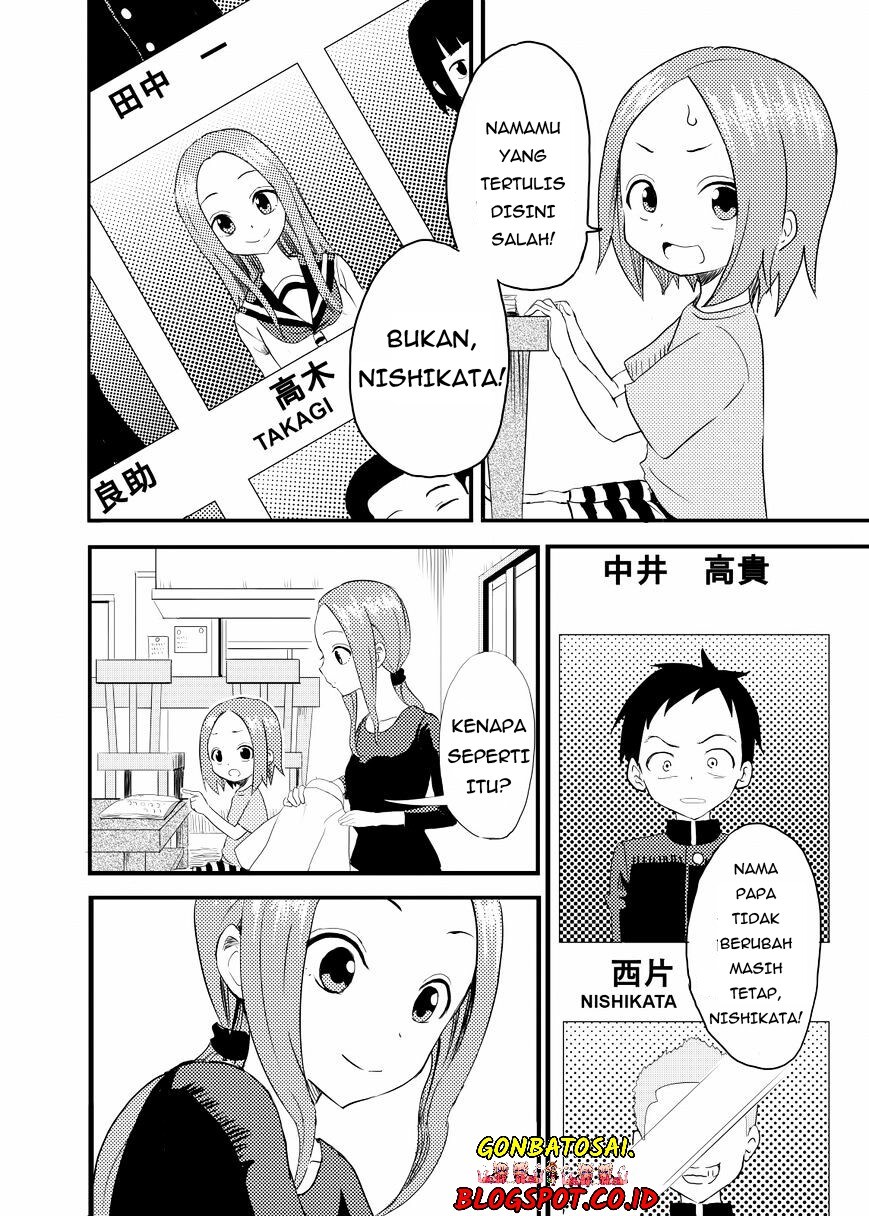 Karakai Jouzu no (Moto) Takagi-san Chapter 01 Gambar 3