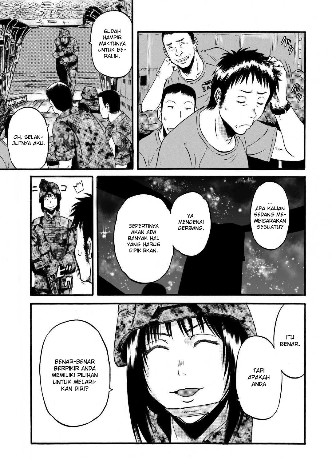 Gate – Jietai Kare no Chi nite Kaku Tatakeri Chapter 96 Gambar 15