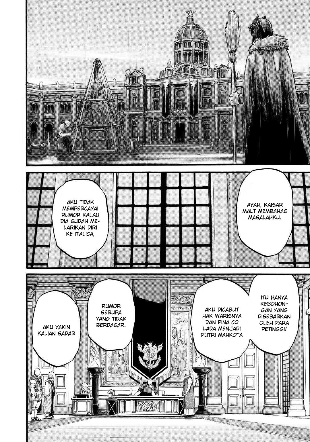 Gate – Jietai Kare no Chi nite Kaku Tatakeri Chapter 96 Gambar 18