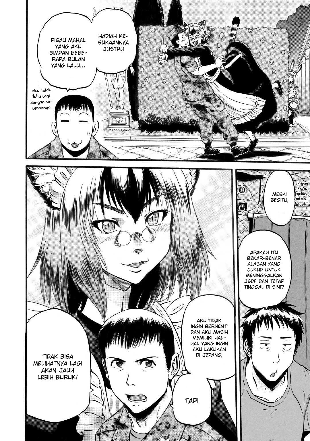 Gate – Jietai Kare no Chi nite Kaku Tatakeri Chapter 96 Gambar 6
