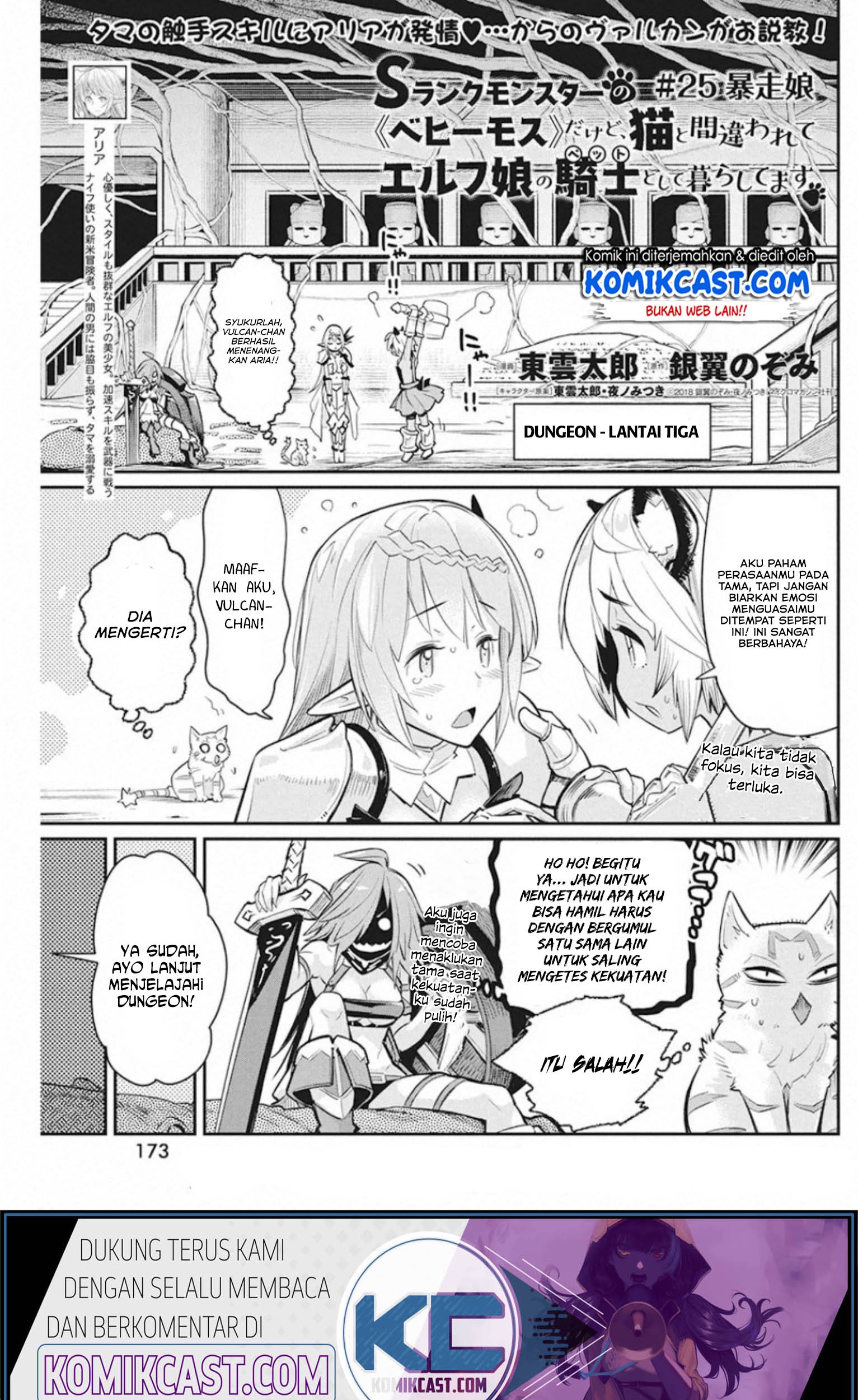 Baca S-Rank Monster no Behemoth Dakedo, Neko to Machigawarete Erufu Musume no Kishi (Pet) Toshite Kurashitemasu Chapter 25 Gambar 2