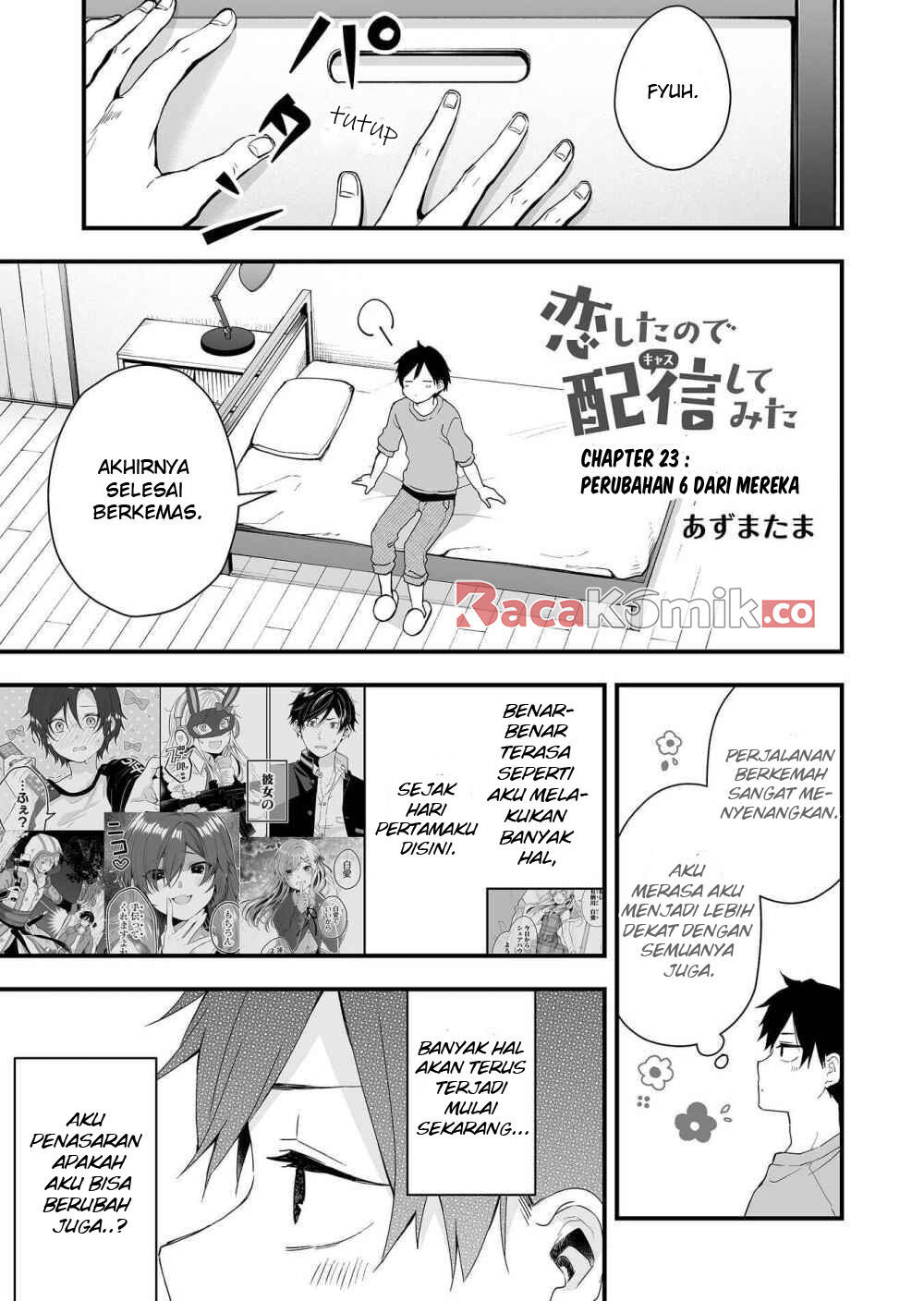 Baca  Koi Shita no de, Haishin Shite Mita Chapter 23 Gambar 2
