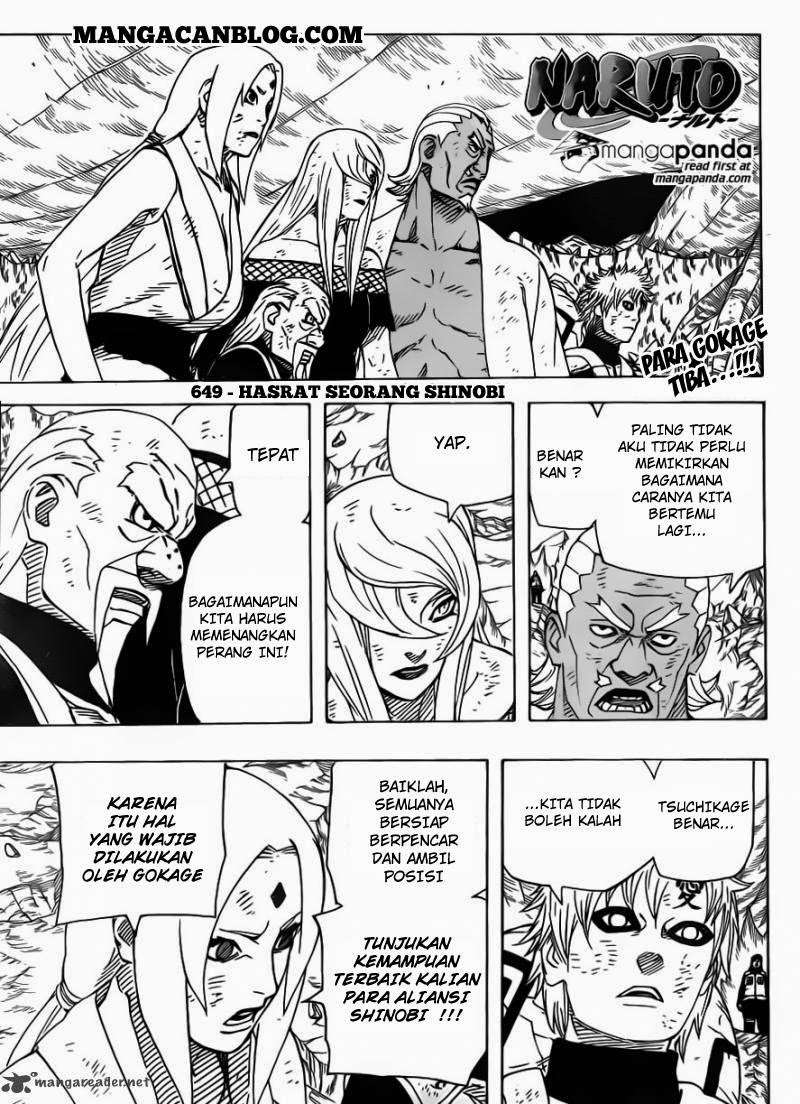 Baca Komik Naruto Chapter 649 Gambar 1