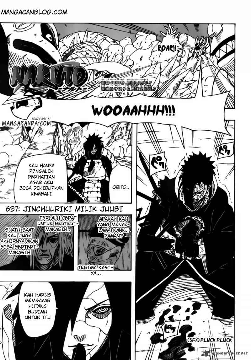 Baca Komik Naruto Chapter 637 Gambar 1