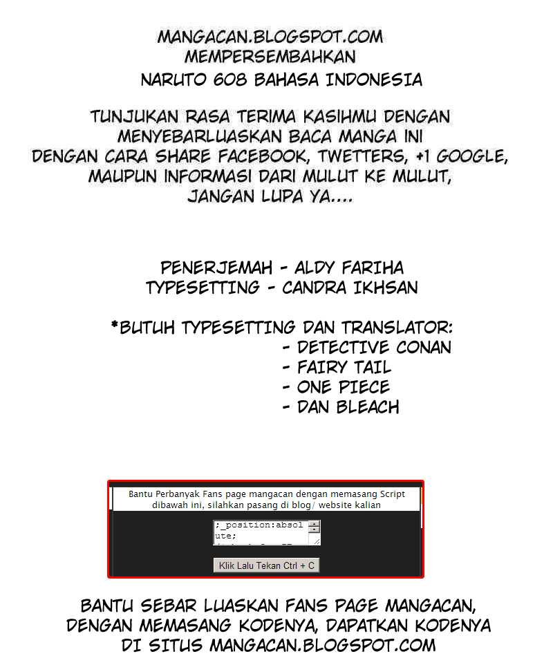 Baca Komik Naruto Chapter 608 Gambar 1