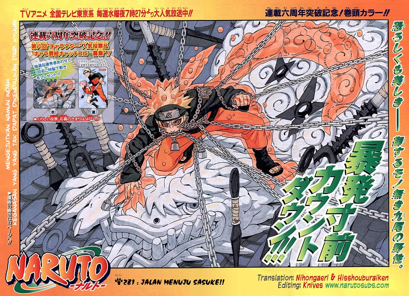 Baca  Naruto Chapter 281 Gambar 2