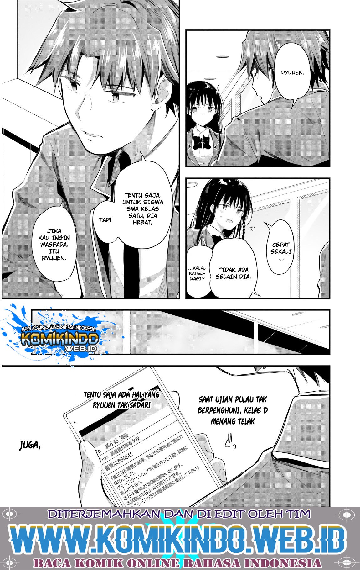 Youkoso Jitsuryoku Shijou Shugi no Kyoushitsu e Chapter 31 Gambar 17