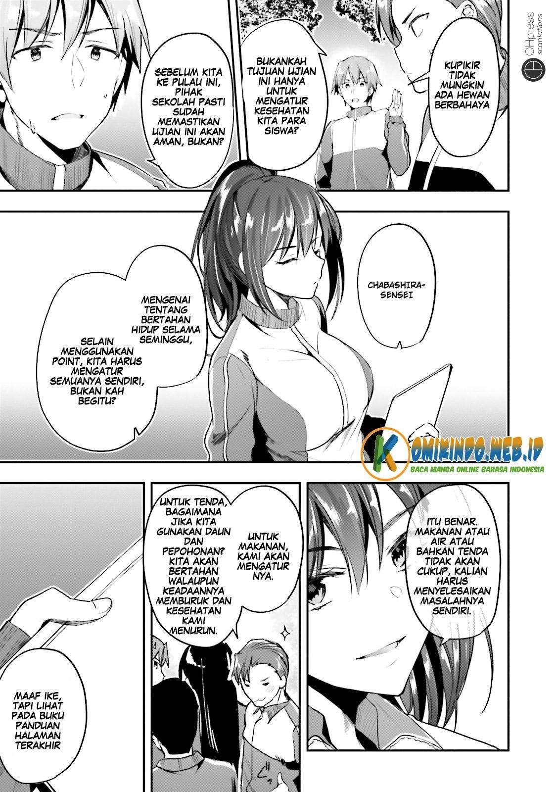 Youkoso Jitsuryoku Shijou Shugi no Kyoushitsu e Chapter 16 Gambar 33