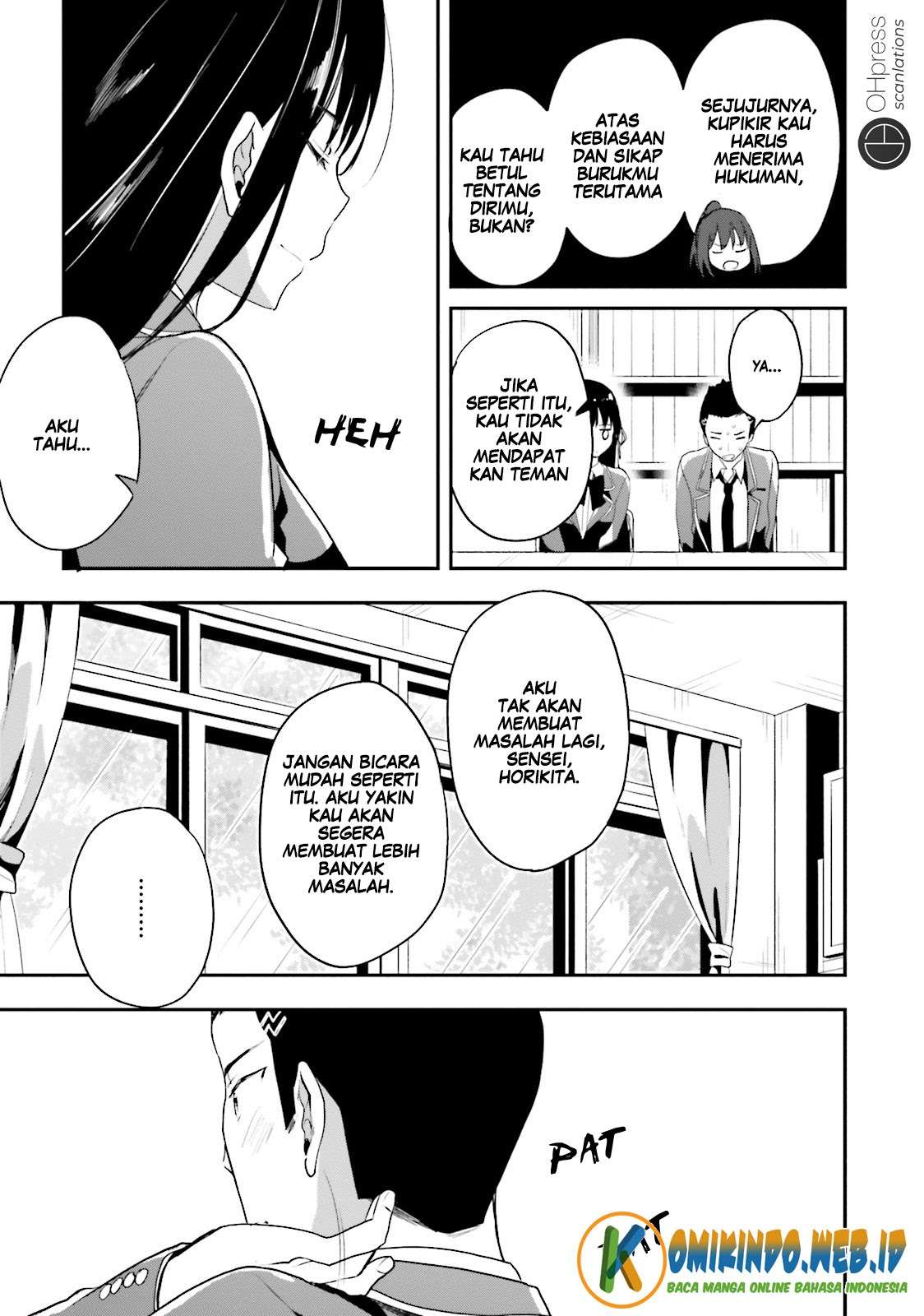 Youkoso Jitsuryoku Shijou Shugi no Kyoushitsu e Chapter 15 Gambar 20
