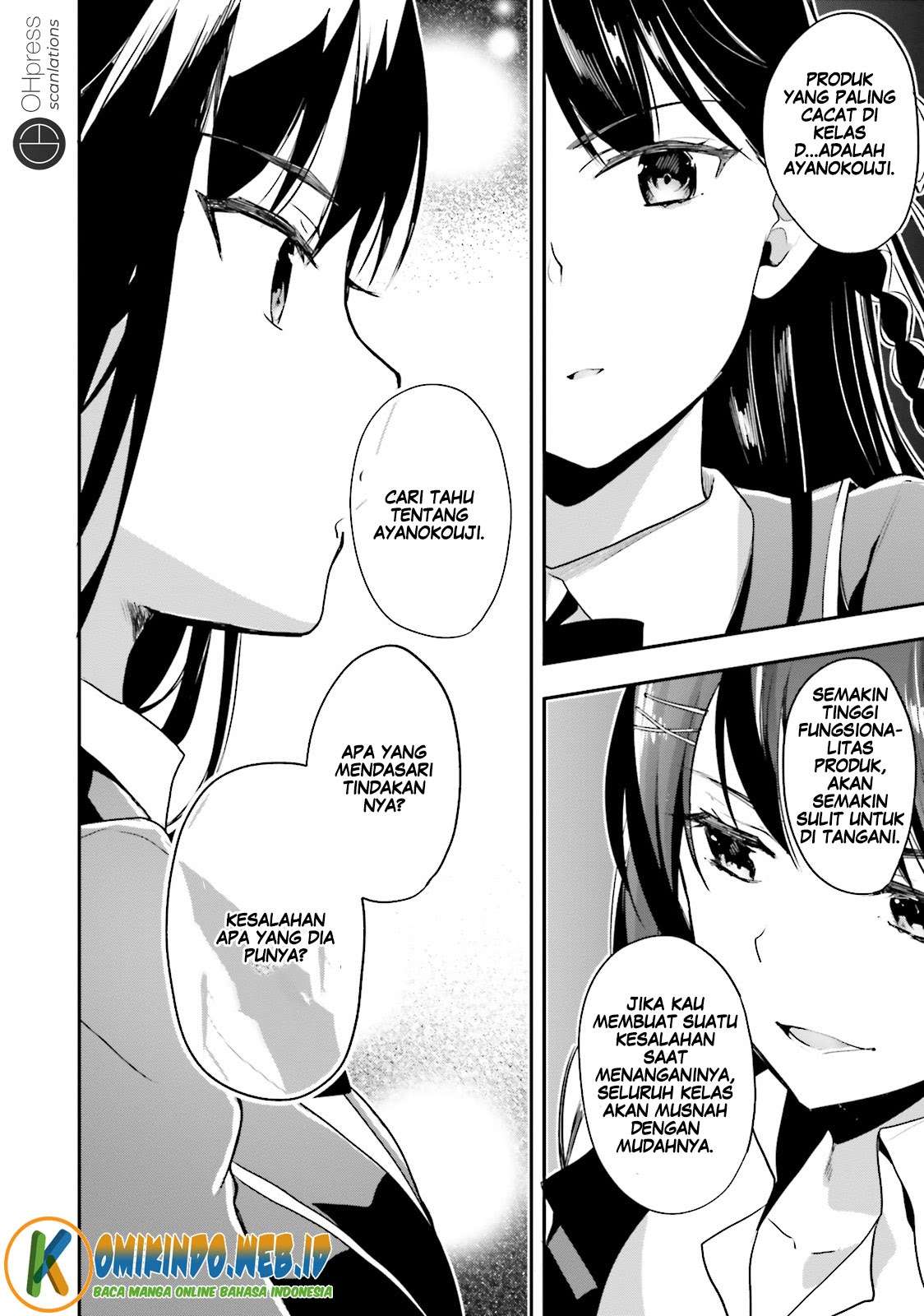 Youkoso Jitsuryoku Shijou Shugi no Kyoushitsu e Chapter 15 Gambar 28