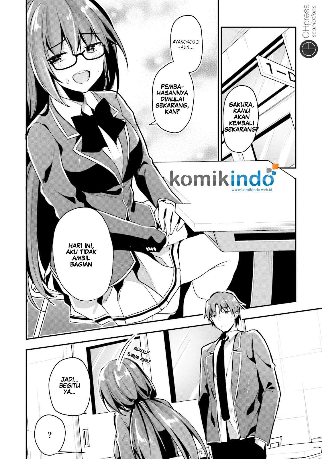 Youkoso Jitsuryoku Shijou Shugi no Kyoushitsu e Chapter 14 Gambar 11