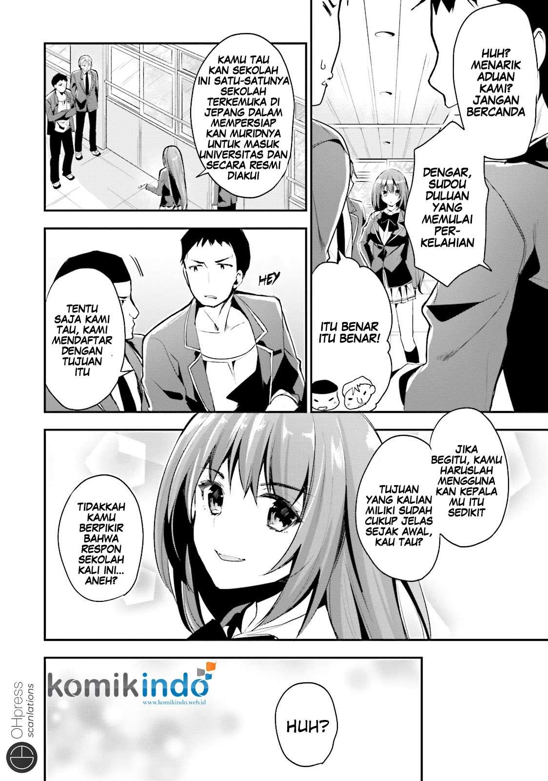 Youkoso Jitsuryoku Shijou Shugi no Kyoushitsu e Chapter 14 Gambar 20
