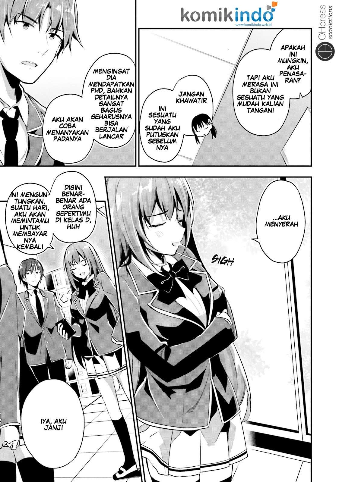 Youkoso Jitsuryoku Shijou Shugi no Kyoushitsu e Chapter 14 Gambar 8