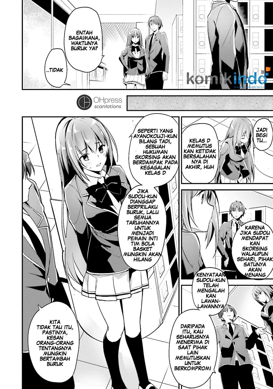 Youkoso Jitsuryoku Shijou Shugi no Kyoushitsu e Chapter 13 Gambar 34