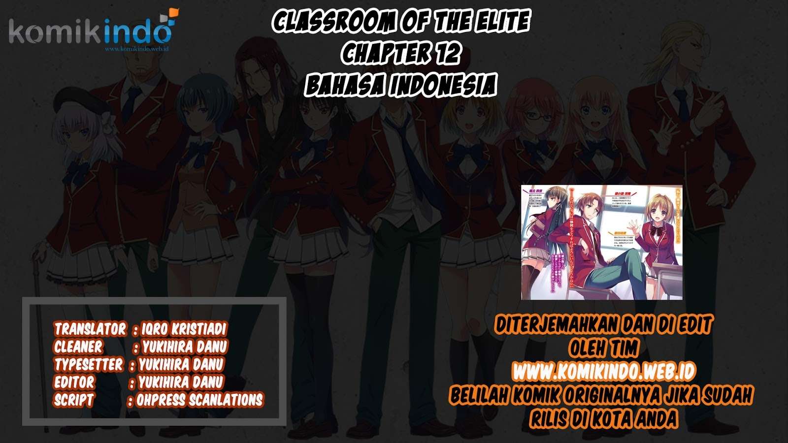Baca  Youkoso Jitsuryoku Shijou Shugi no Kyoushitsu e Chapter 12 Gambar 2