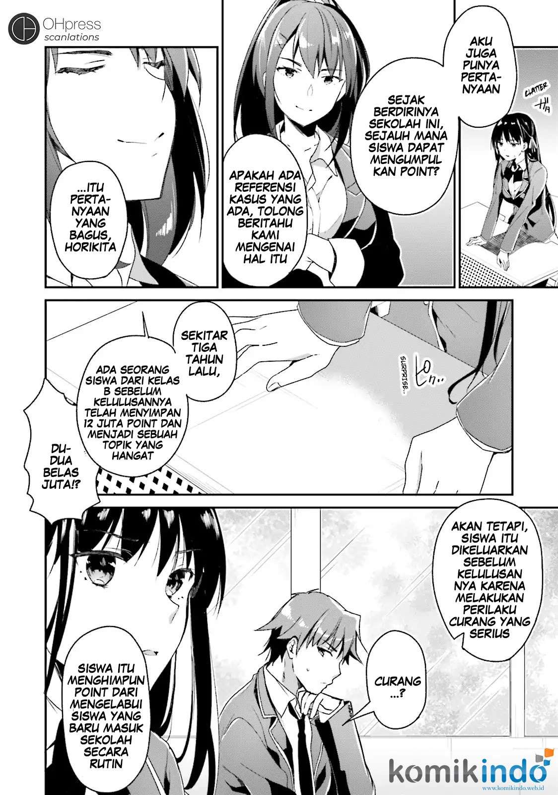 Youkoso Jitsuryoku Shijou Shugi no Kyoushitsu e Chapter 11 Gambar 9