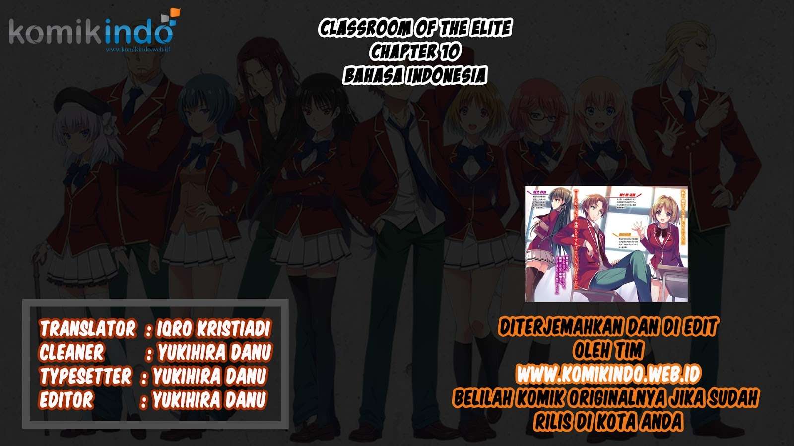 Baca  Youkoso Jitsuryoku Shijou Shugi no Kyoushitsu e Chapter 10 Gambar 2