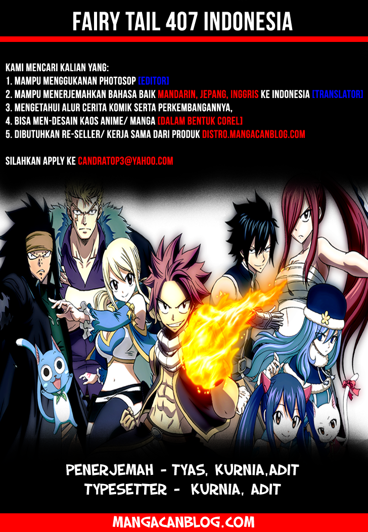 Baca Komik Fairy Tail Chapter 407 Gambar 1