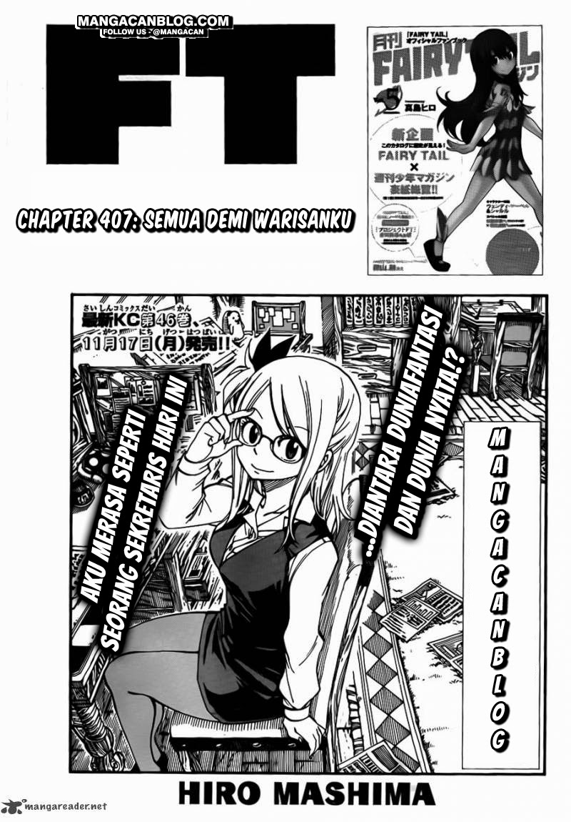 Fairy Tail Chapter 407 Gambar 3