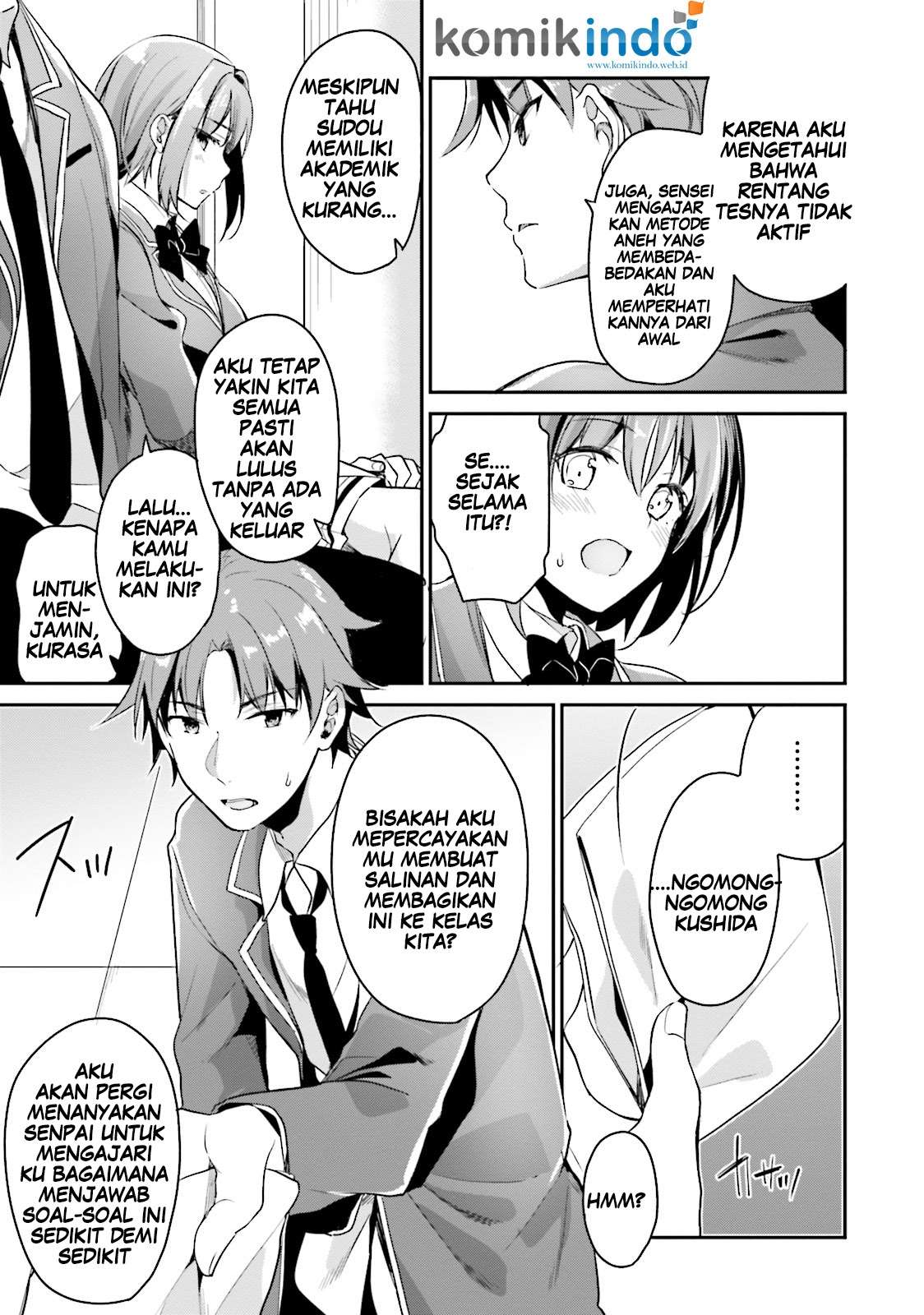 Youkoso Jitsuryoku Shijou Shugi no Kyoushitsu e Chapter 7 Gambar 37