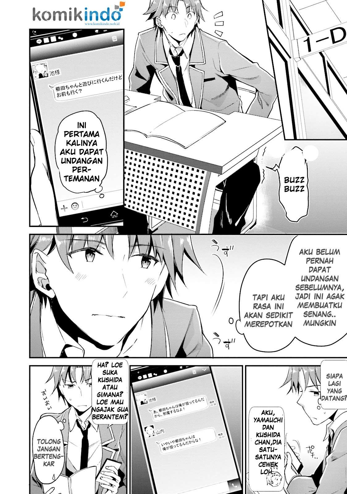 Youkoso Jitsuryoku Shijou Shugi no Kyoushitsu e Chapter 4 Gambar 15