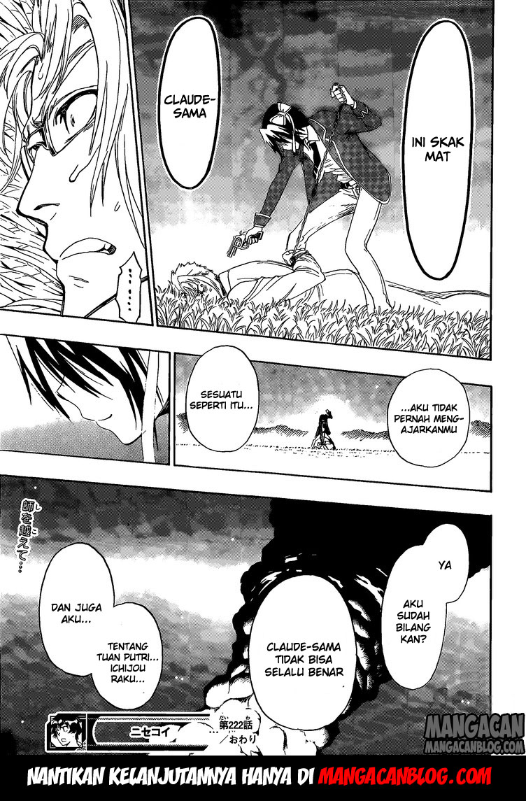 Nisekoi Chapter 222 Gambar 19