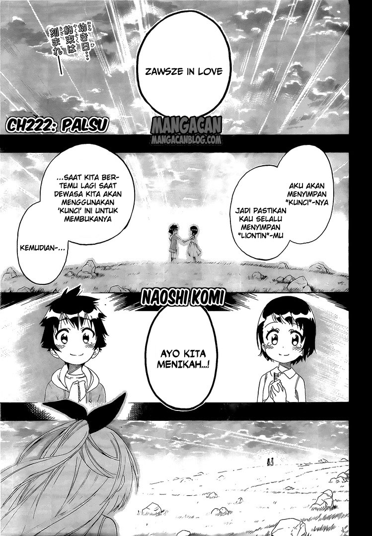 Nisekoi Chapter 222 Gambar 3