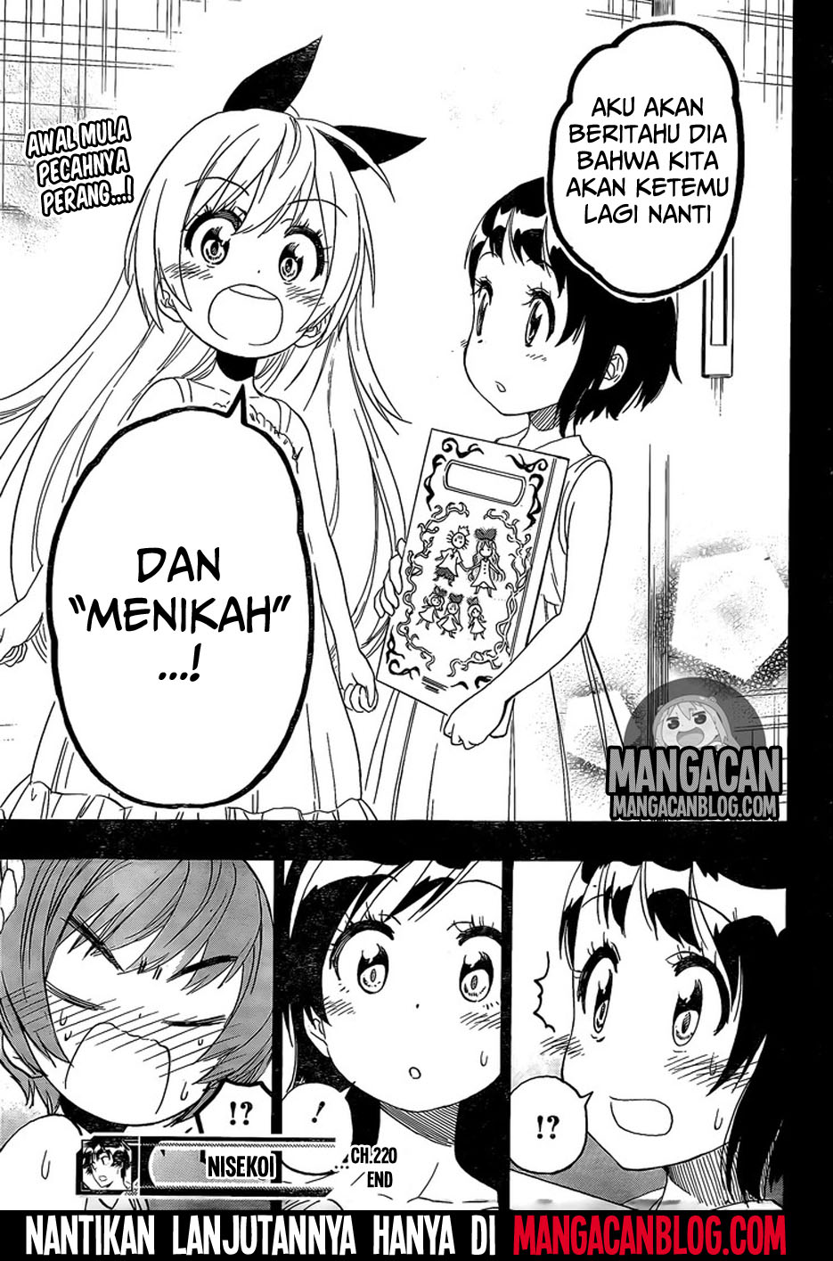 Nisekoi Chapter 220 Gambar 20