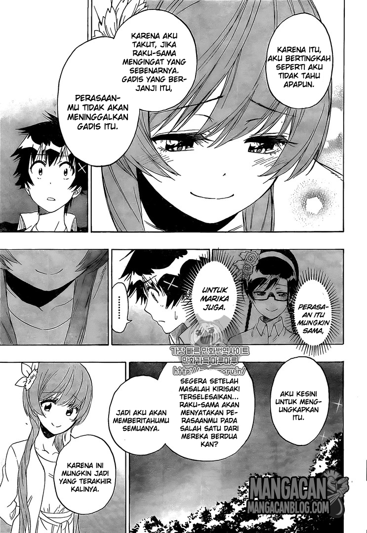 Nisekoi Chapter 219 Gambar 15