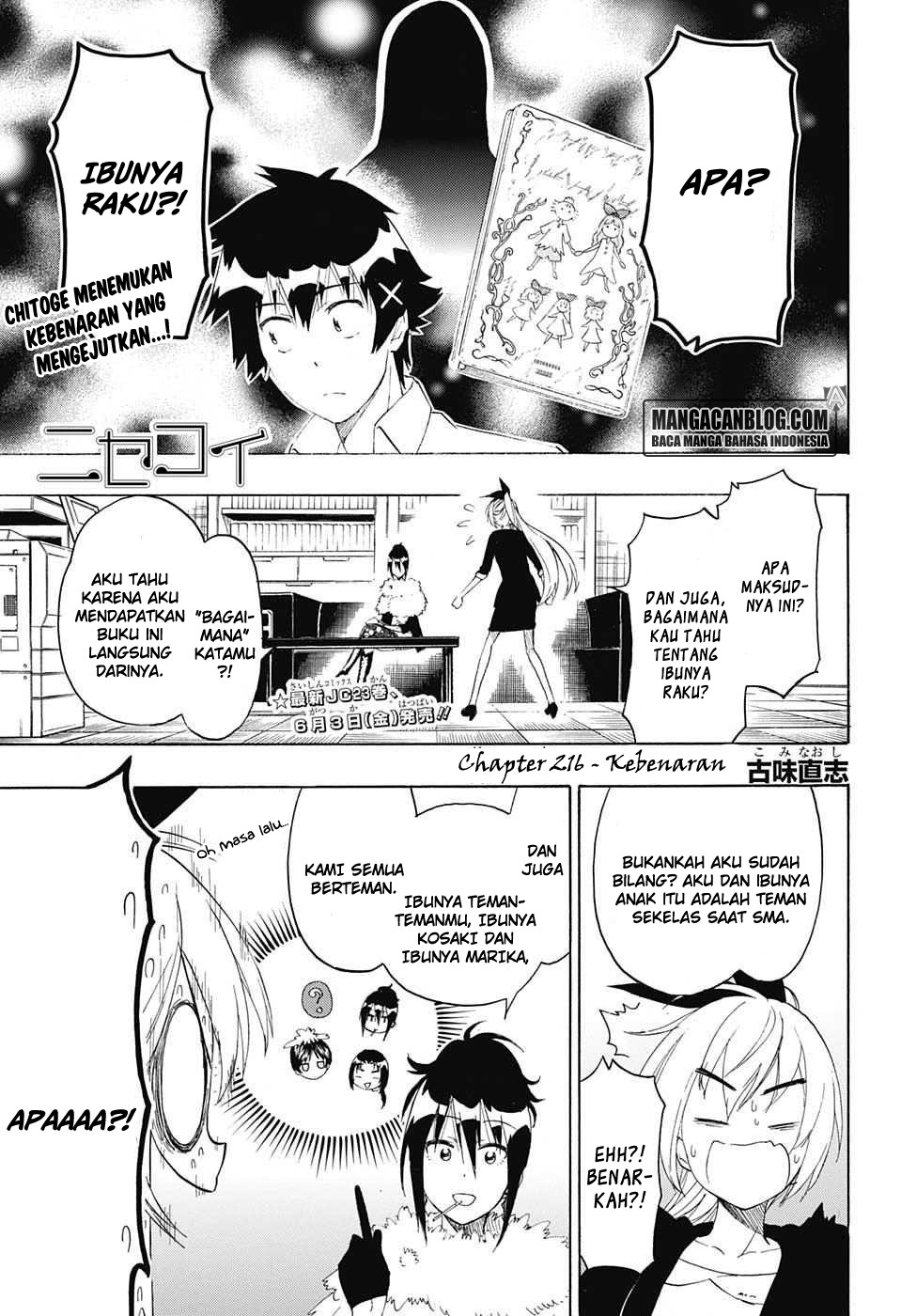 Baca Komik Nisekoi Chapter 216 Gambar 1