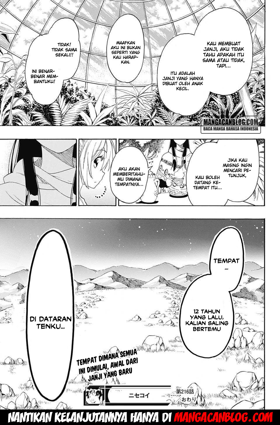 Nisekoi Chapter 216 Gambar 19