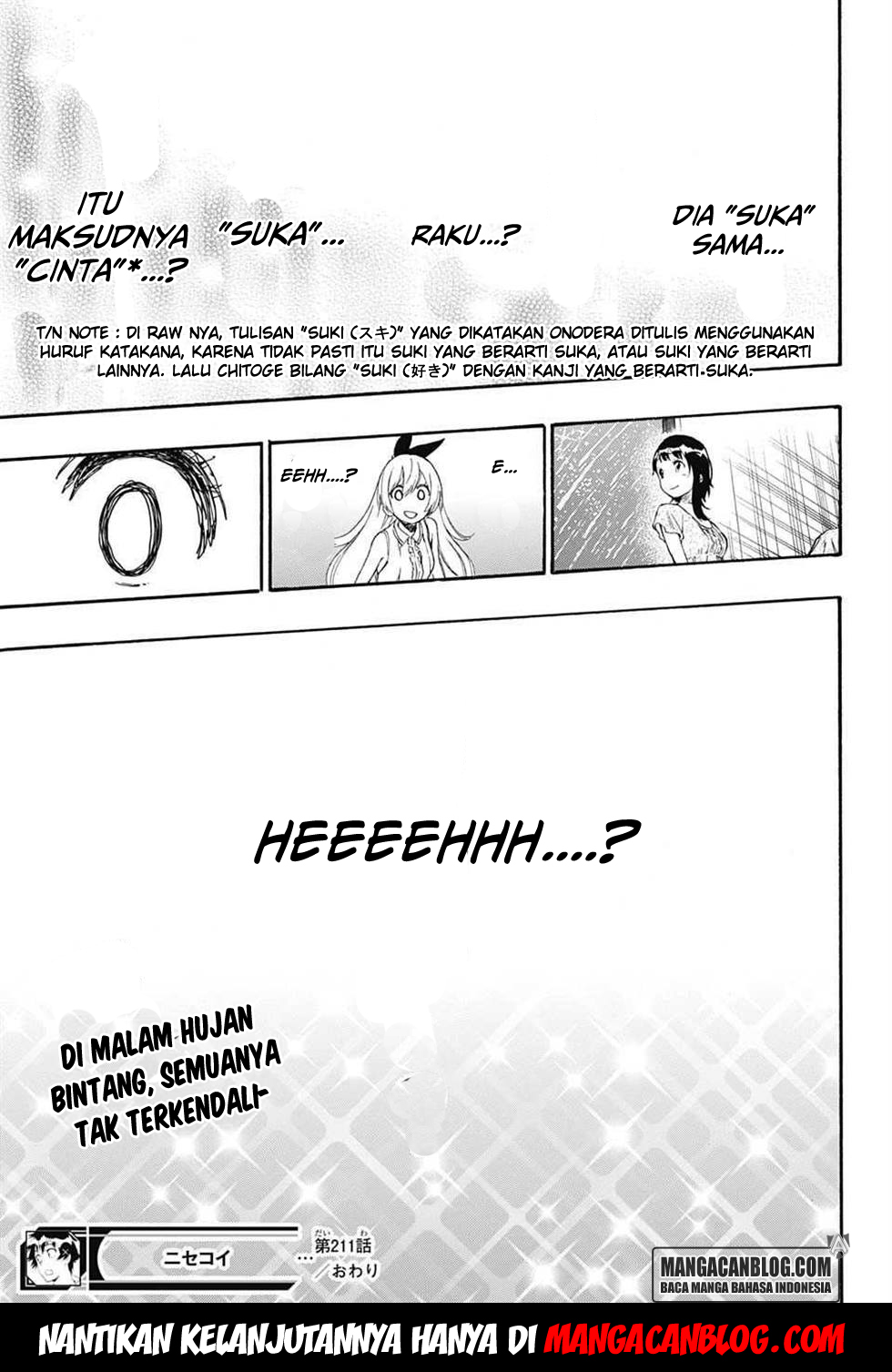 Nisekoi Chapter 211 Gambar 18