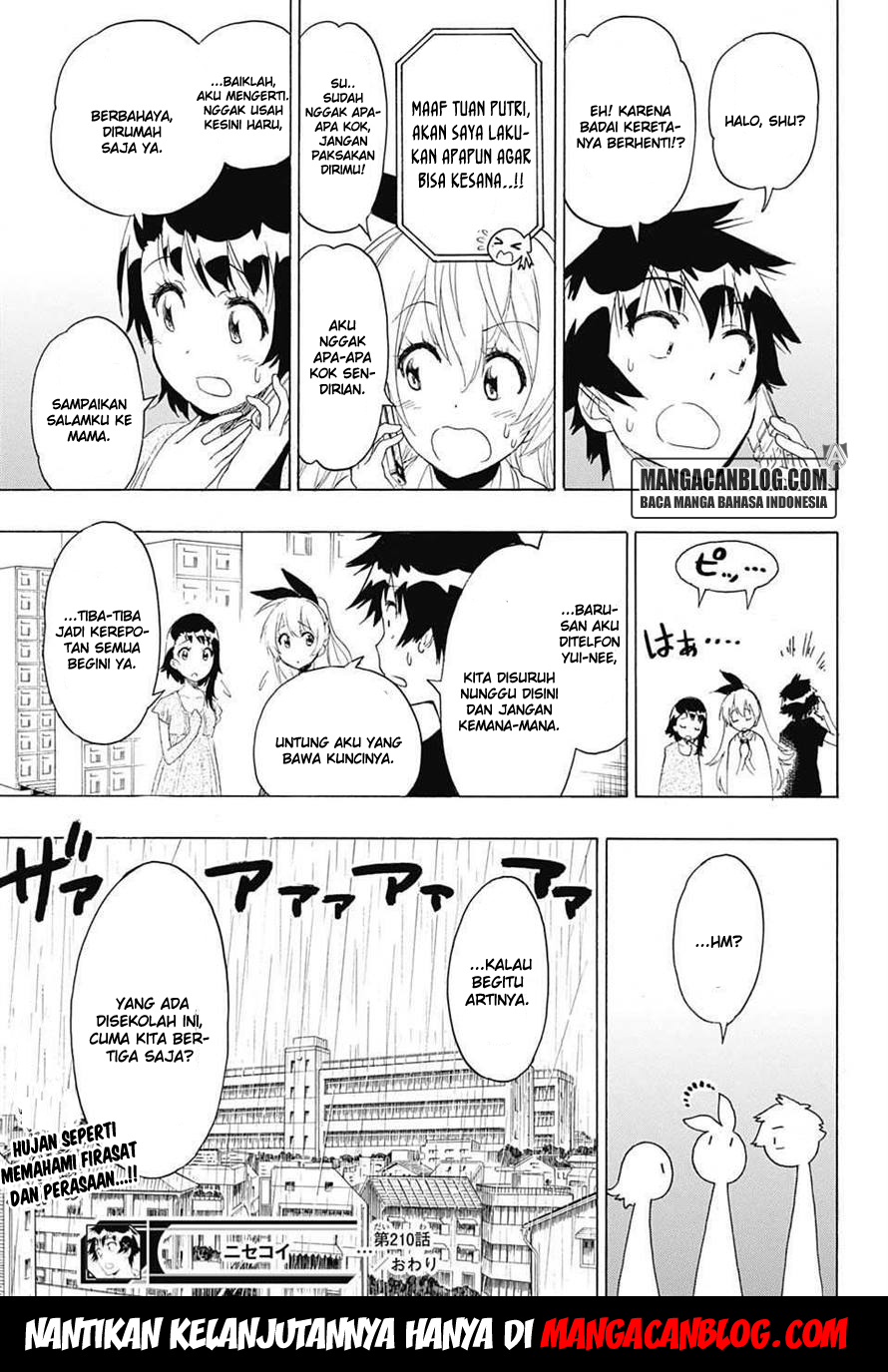 Nisekoi Chapter 210 Gambar 20