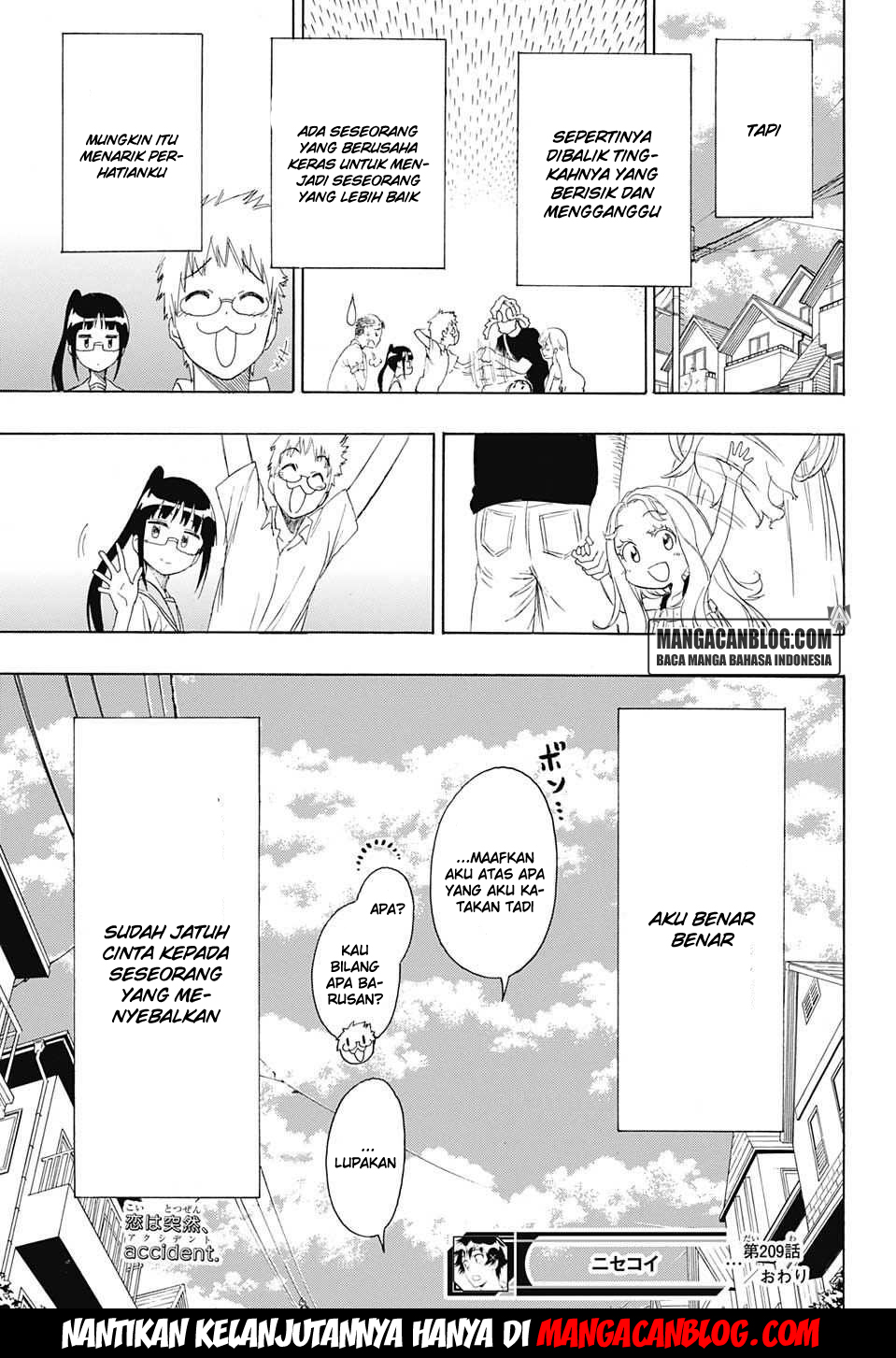 Nisekoi Chapter 209 Gambar 19