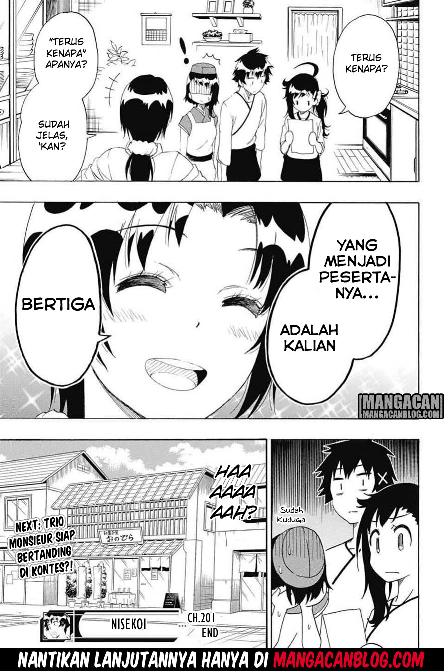 Nisekoi Chapter 201 Gambar 20
