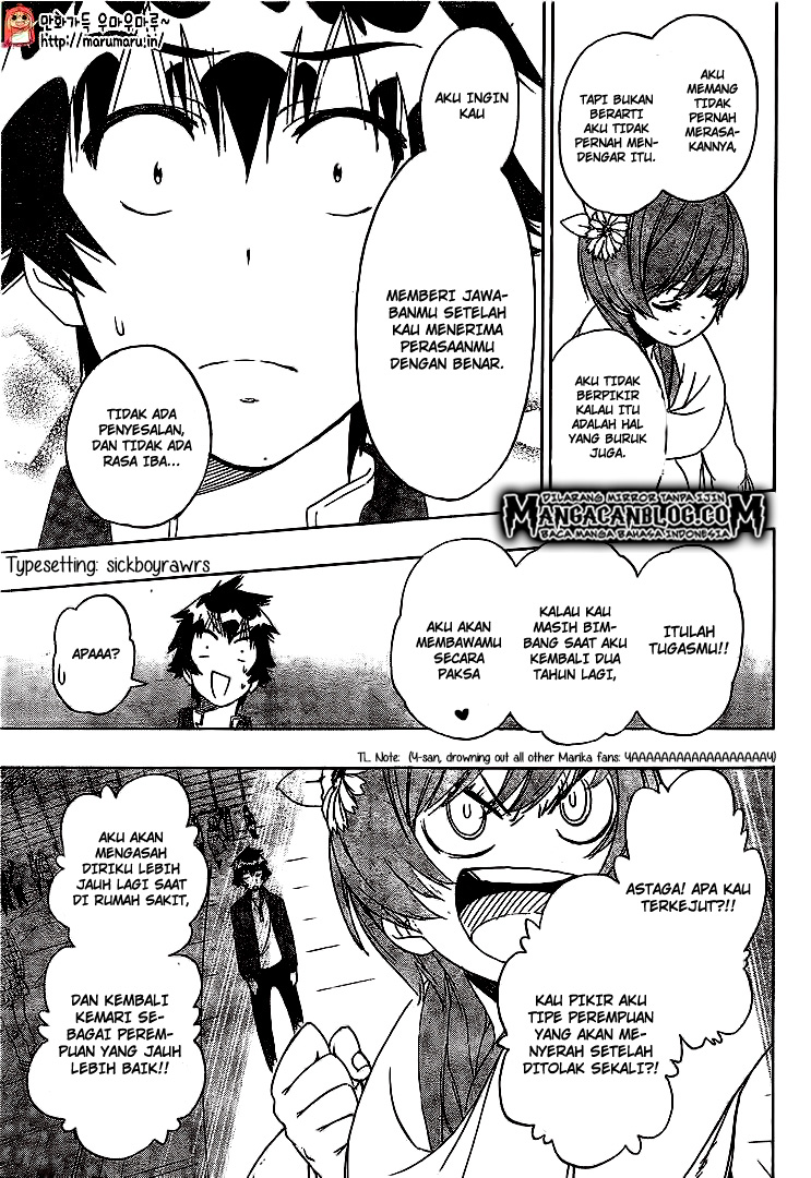 Nisekoi Chapter 195 Gambar 12
