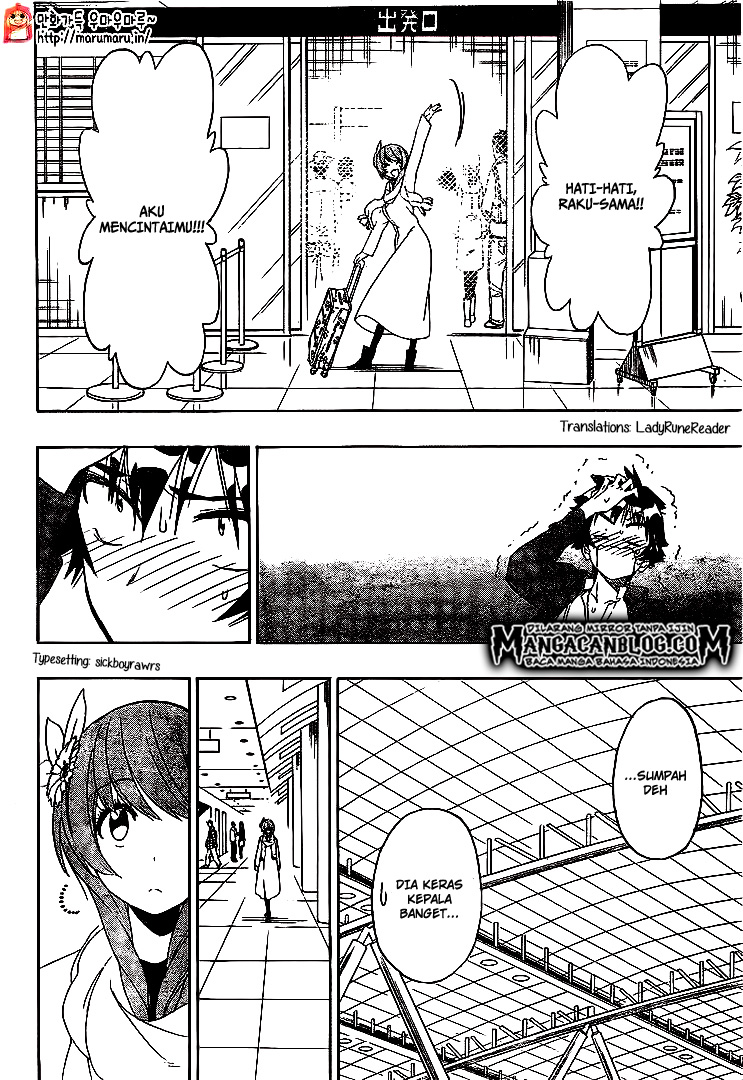 Nisekoi Chapter 195 Gambar 14