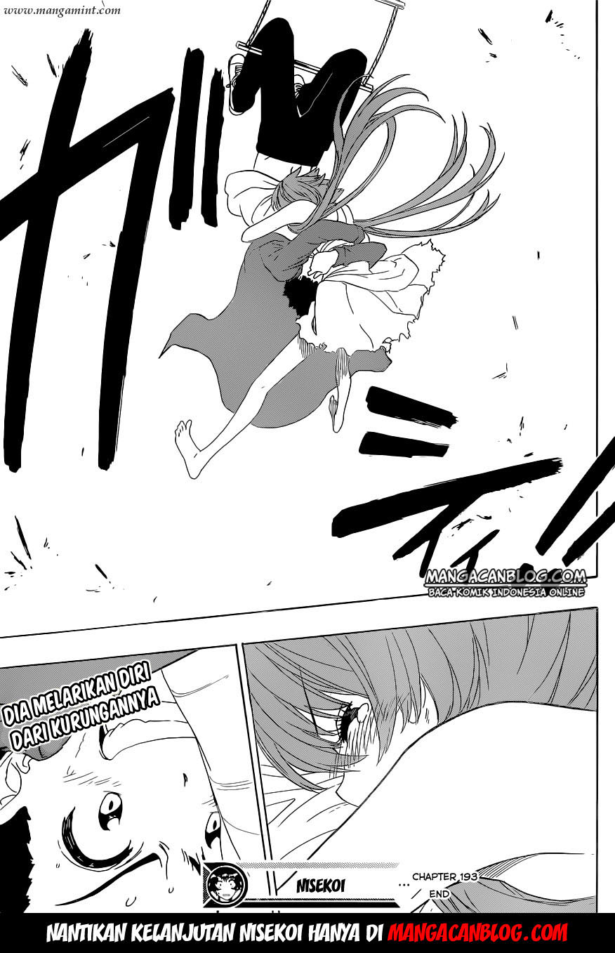 Nisekoi Chapter 193 Gambar 19