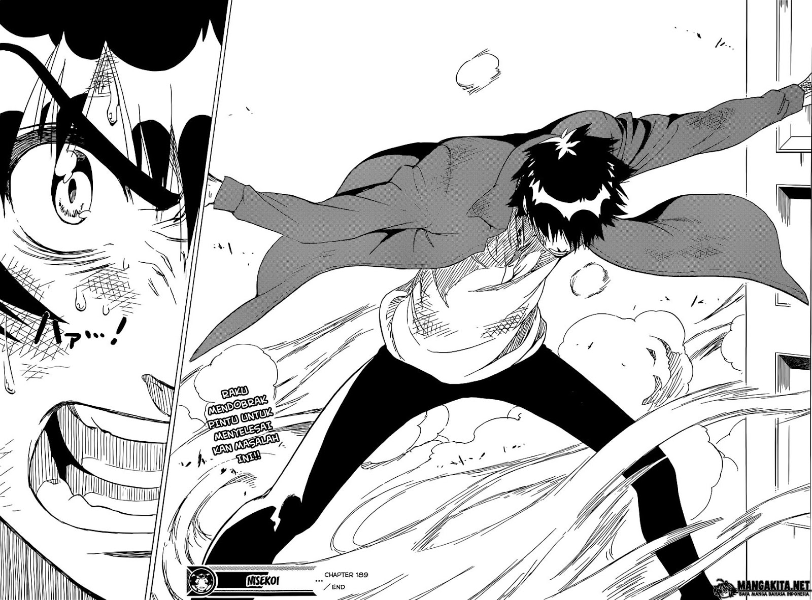 Nisekoi Chapter 189 Gambar 19